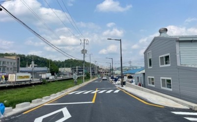 광주시, 태전동 ‘(구)태전중앙교회 앞 도시계획도로’ 개설공사 완료 (후).jpg width: 100%; height : 150px