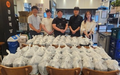 ㈜역전푸드, 경기광주지역자활센터 자활사업 참여자에 건강식 후원.jpg width: 100%; height : 150px