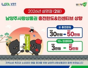 (0126)[지역경제과]남양주시, 설 맞이 ‘남양주사랑상품권’ 인센티브 한도 상향 …최대 5만 원 혜택(사진).jpg